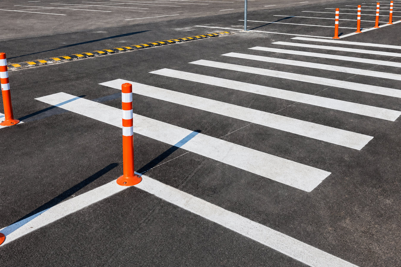Parking lot striping
